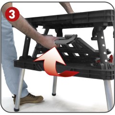 Keter 237005 Foldable Workbench 55 x 85 cm - Versatile, Sturdy & Perfect for All Your DIY Projects!